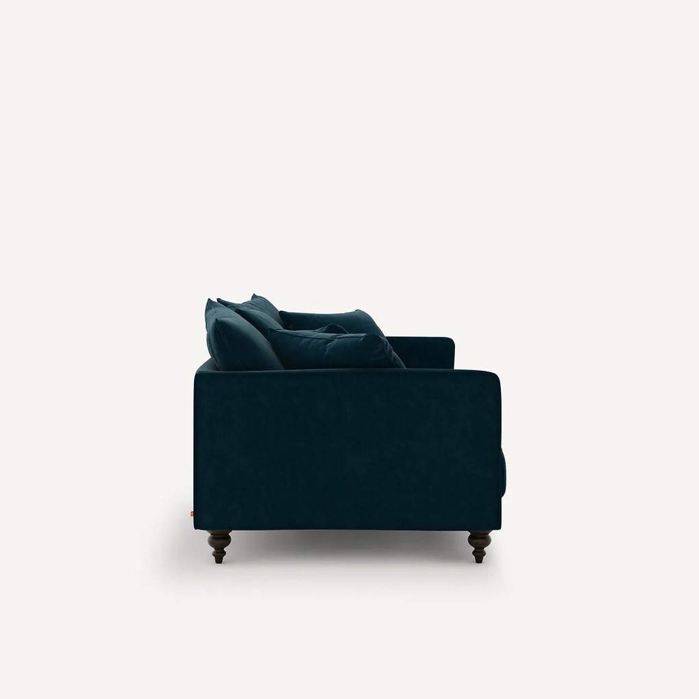3-zits compacte fluwelen bank, Lazare