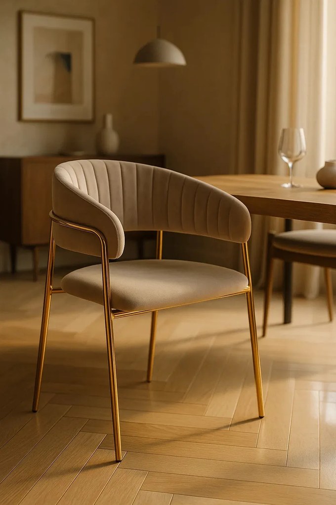 Moniel Foud Fluwelen Stoel