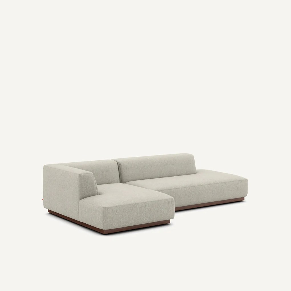 Bank met open linkerhoek in tweed, JACOPO