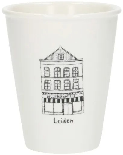 Gevel mok, Leiden, porselein, 200 ml