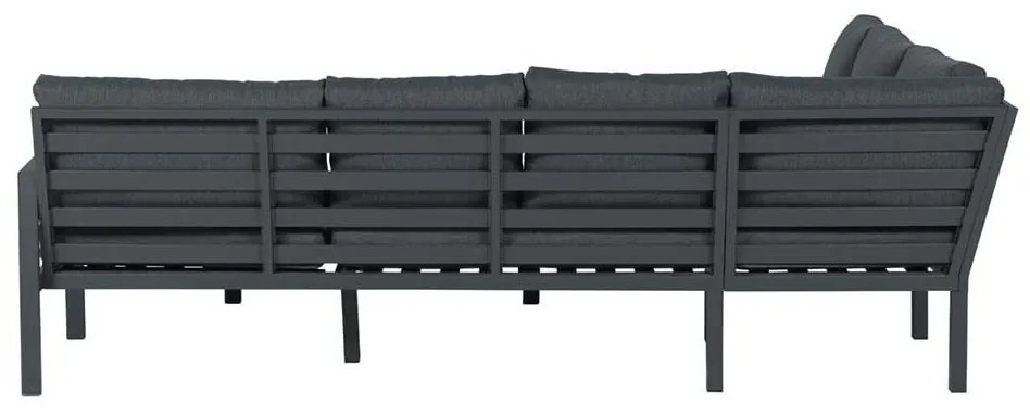 Garden Impressions Denver loungeset 4-delig links - zwart