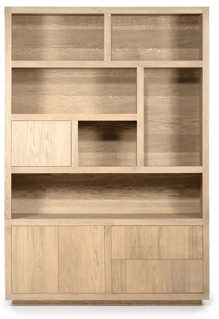 Vakkenkast Naturel Eiken 150 Cm - 150x42x220cm.