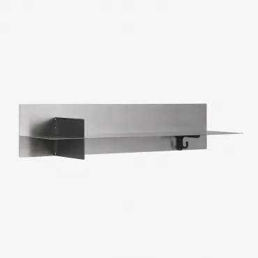 Wandplank In Roestvrij Staal Nolvia ↔︎ 90 Cm - Sklum