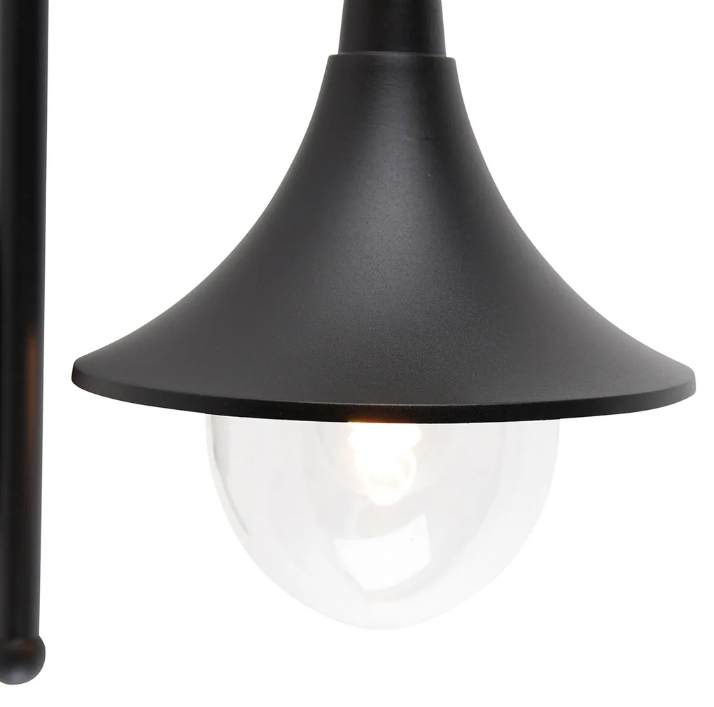 Smart buiten wandlamp zwart IP44 incl. Wifi A60 - Daphne