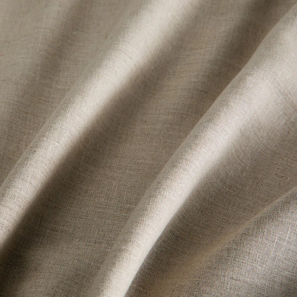 Verduisteringsgordijn van gewassen linnen, verborgen lipjes, Private