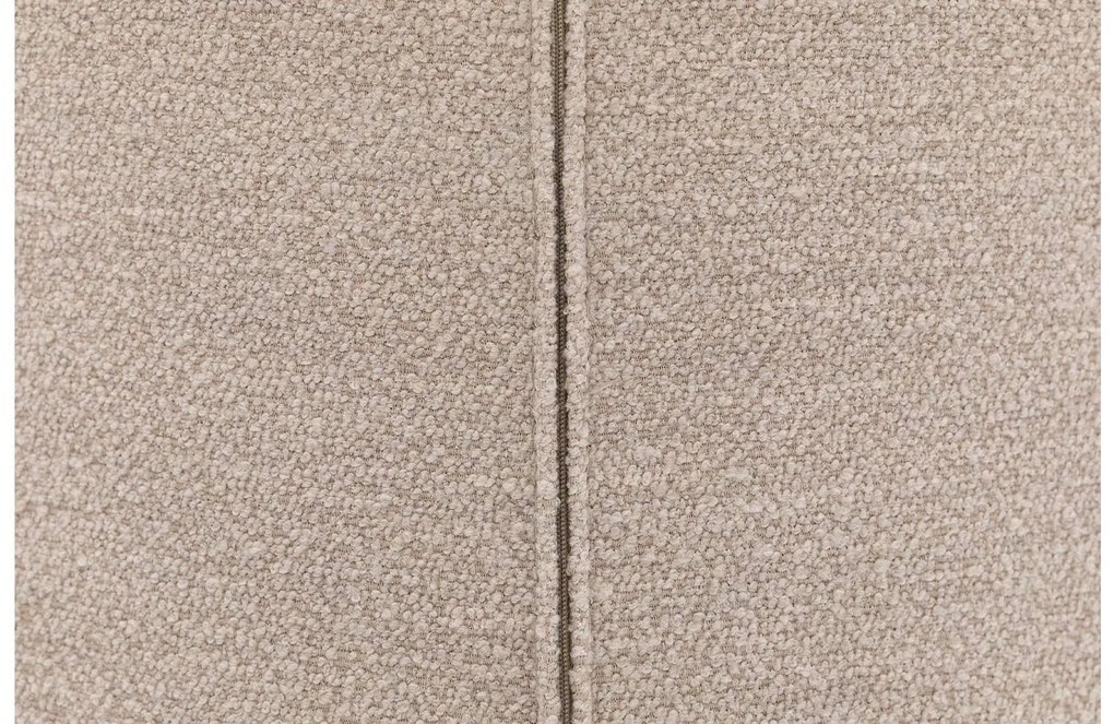 Goossens Eetkamerstoel Hera beige stof met armleuning, modern design