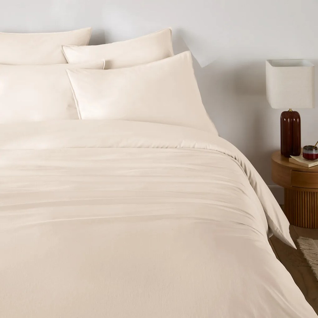 Effen dekbedovertrek in gewassen katoen, Scenario