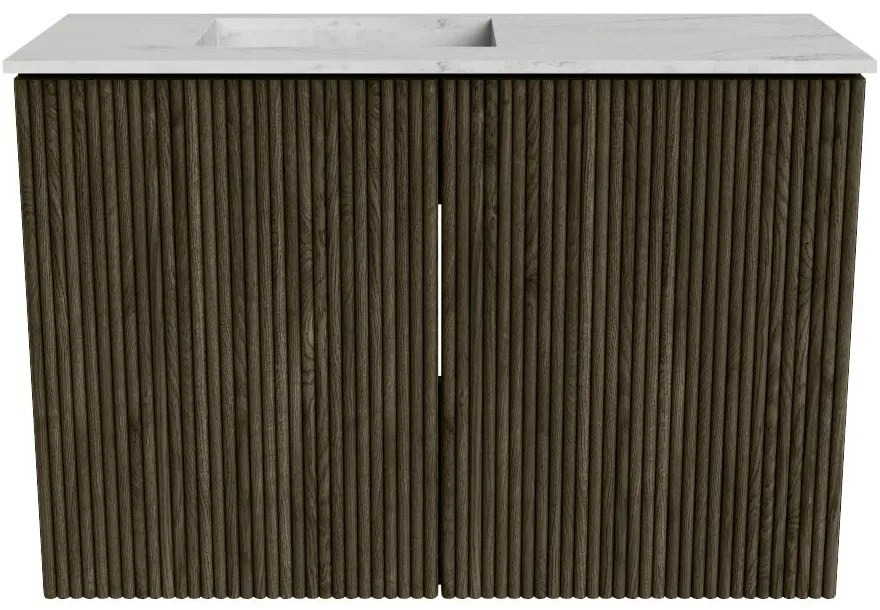 Mondiaz Joya DLux 60cm toiletmeubel shadow met wastafel faye links zonder kraangat opalo