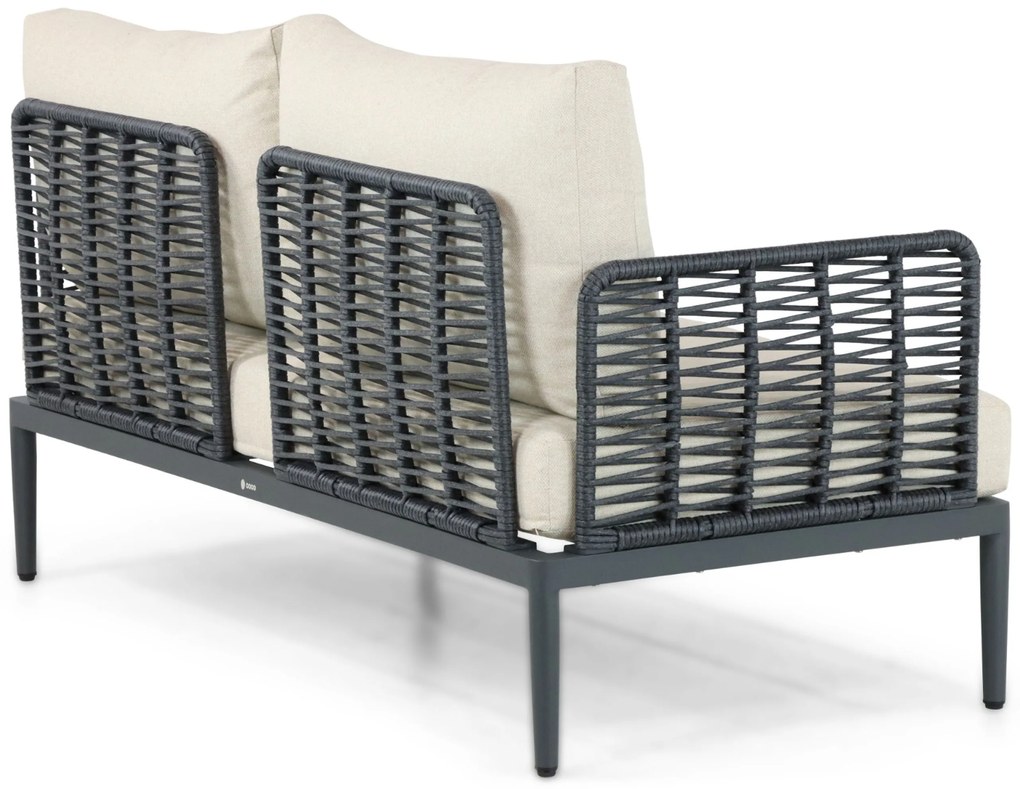 Stoel en Bank Loungeset 5 personen Aluminium/wicker Grijs Coco Ibiza