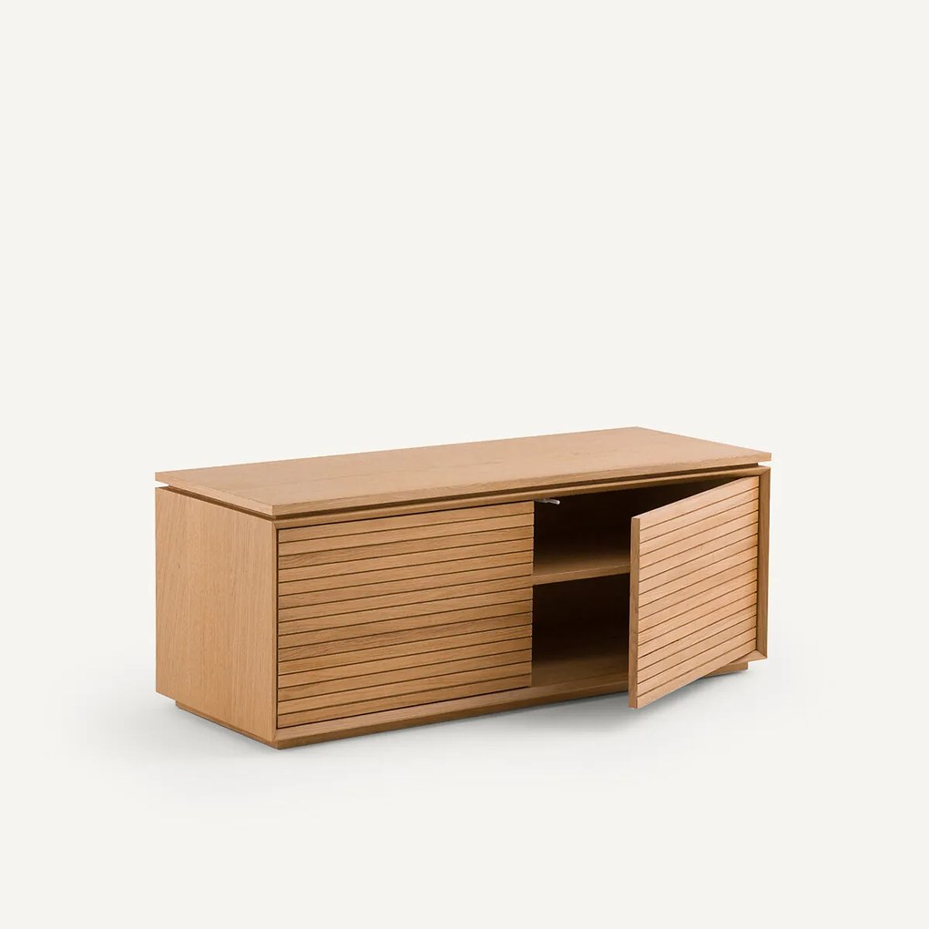 TV-meubel in eiken en eikenfineer, Joaquin