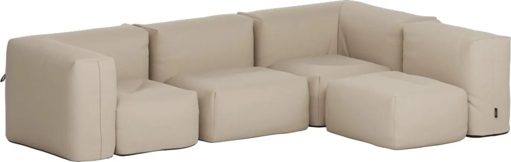 Soft Zitzak Outdoor 4 Seater Hoekbank - Bouclé Beige