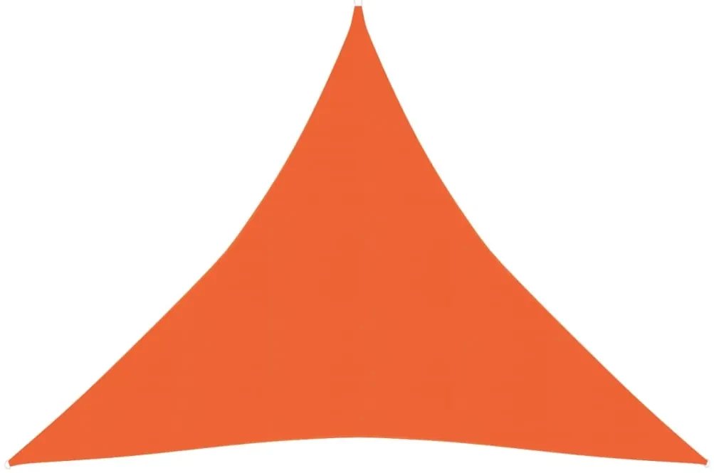 vidaXL Zonnezeil 160 g/m² 4x4x4 m HDPE oranje