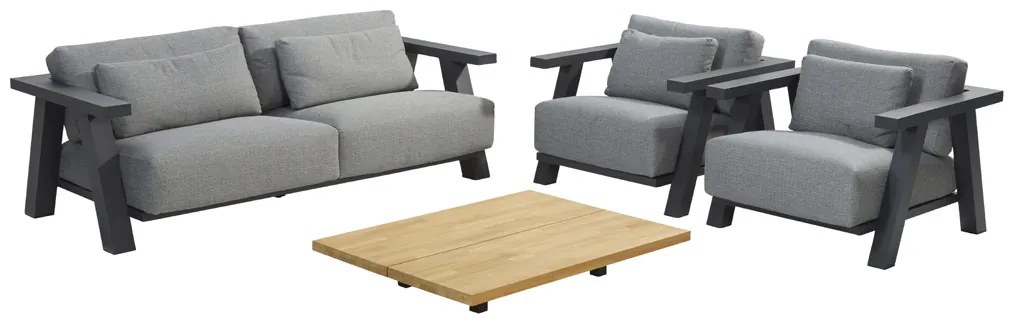 4 Seasons Outdoor Iconic loungestoel SALE  Loungestoel    antraciet weerbestendig