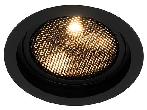Moderne inbouwspot zwart verstelbaar - Coop 111 Honey Modern GU10 rond Binnenverlichting Lamp