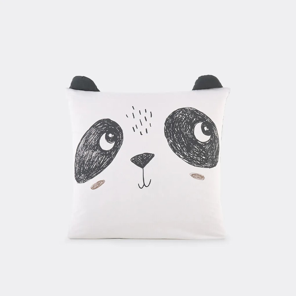 Kussensloop in katoen, Panda Mania