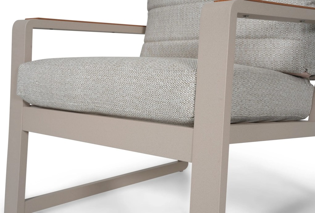 Stoel en Bank Loungeset 7 personen Aluminium Zand/Beige Lifestyle Garden Furniture Sabbia