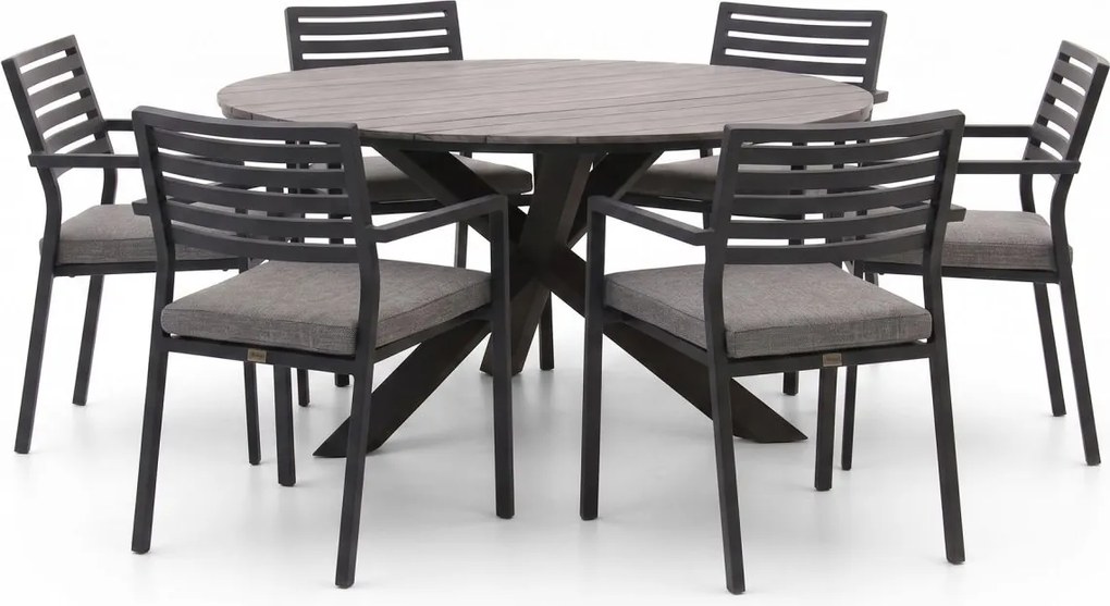 Diningset Bellagio  | 6 personen | Tuinset polywood | 7-delig | Kees Smit Tuinmeubelen
