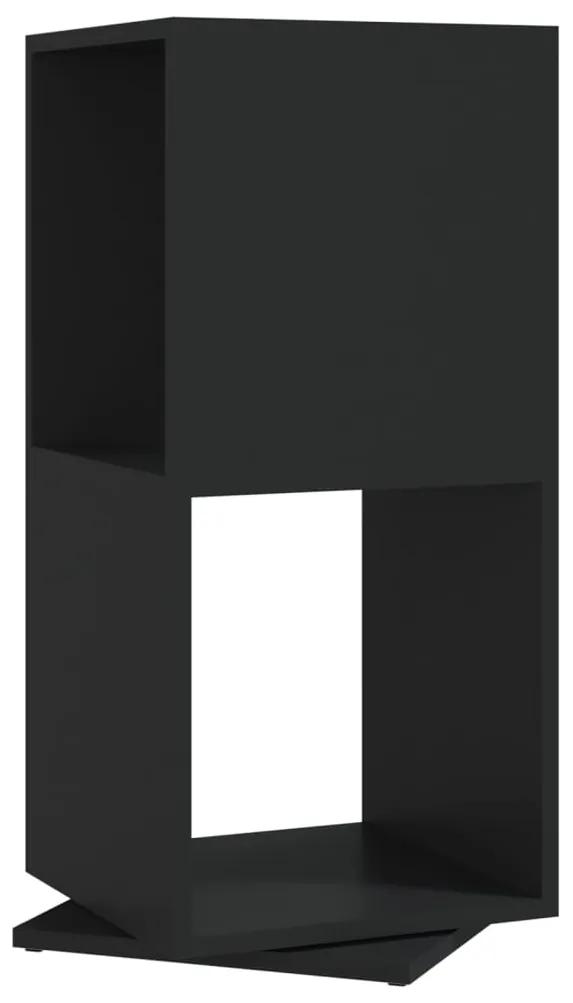 vidaXL Draaikast 34,5x34,5x147,5 cm spaanplaat zwart