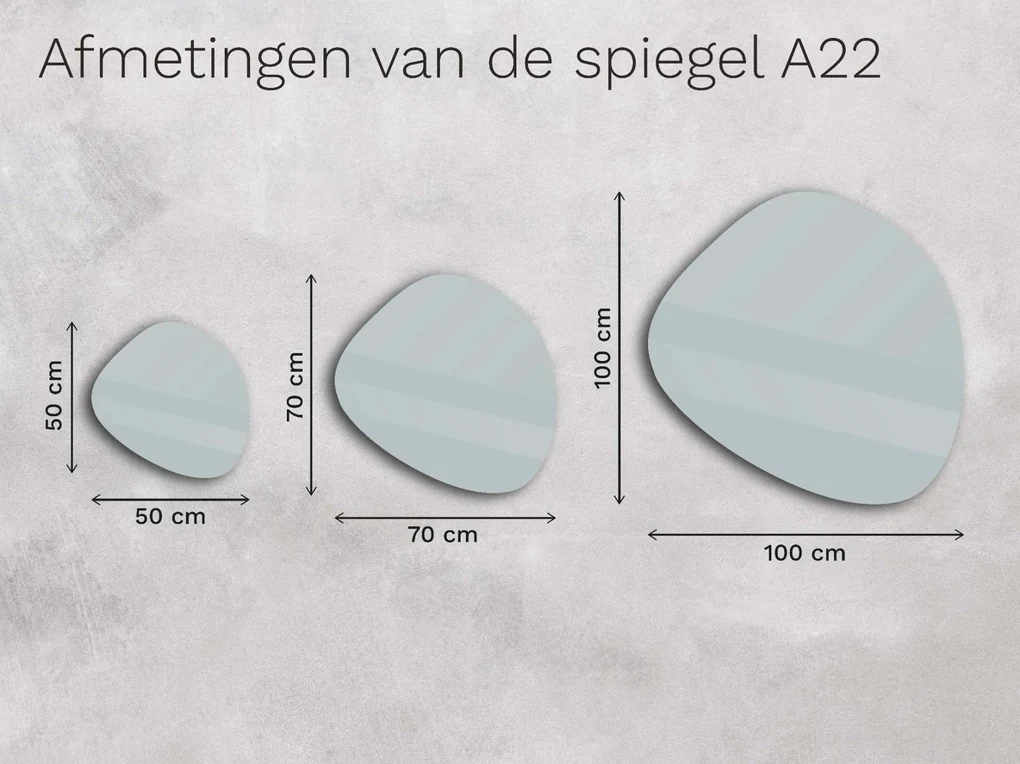 Organische LED spiegel met verlichting A22