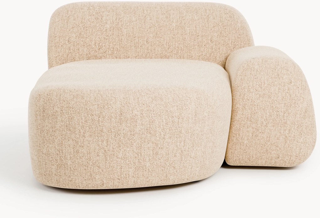 Bouclé hoekmodule Wolke