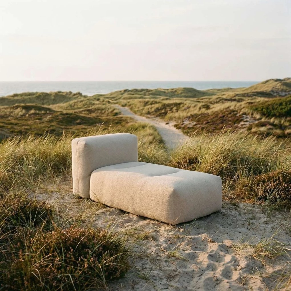 Soft Zitzak Outdoor Lounger - Bouclé Beige