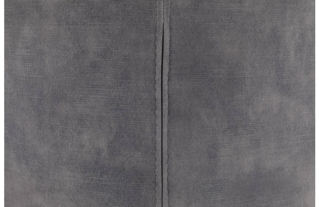 Goossens Eetkamerstoel Hera grijs velvet stof met armleuning, modern design