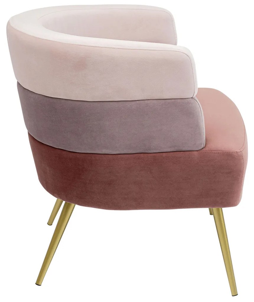 Roze Design Fauteuil Fluweel