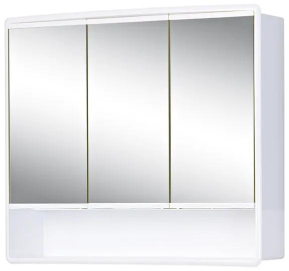 Plieger Lymo spiegelkast met 3 deuren 58x49.5x14.5cm wit 4351107