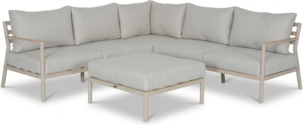 Hoek loungeset 6 personen Aluminium Taupe  Lifestyle Garden Furniture Verano