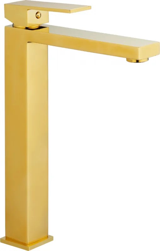 Mexen Uno hoge wastafelkraan, goud - 71410-50