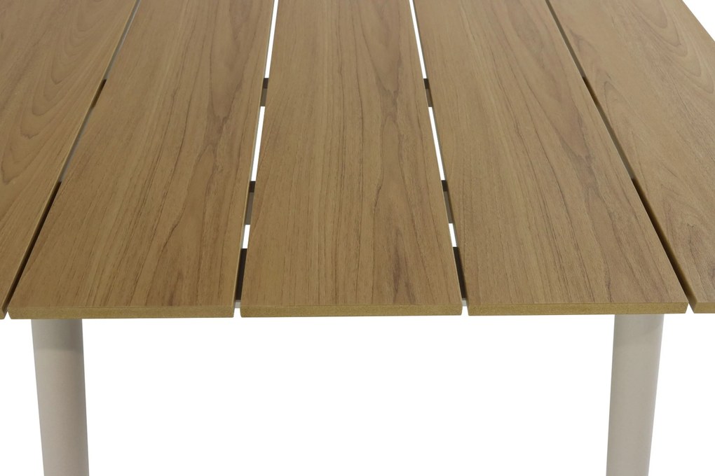 Tuinset 6 personen 240 cm Aluminium/Rope Taupe De Laan Projects