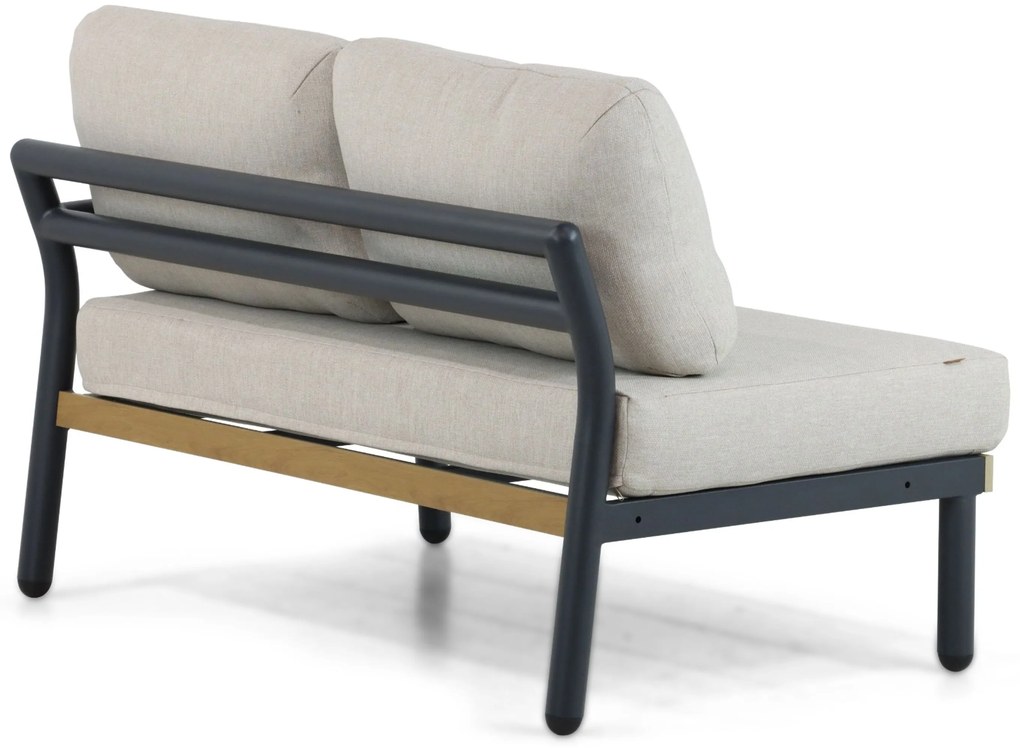 Hoek loungeset 5 personen Aluminium Grijs Santika Furniture Santika