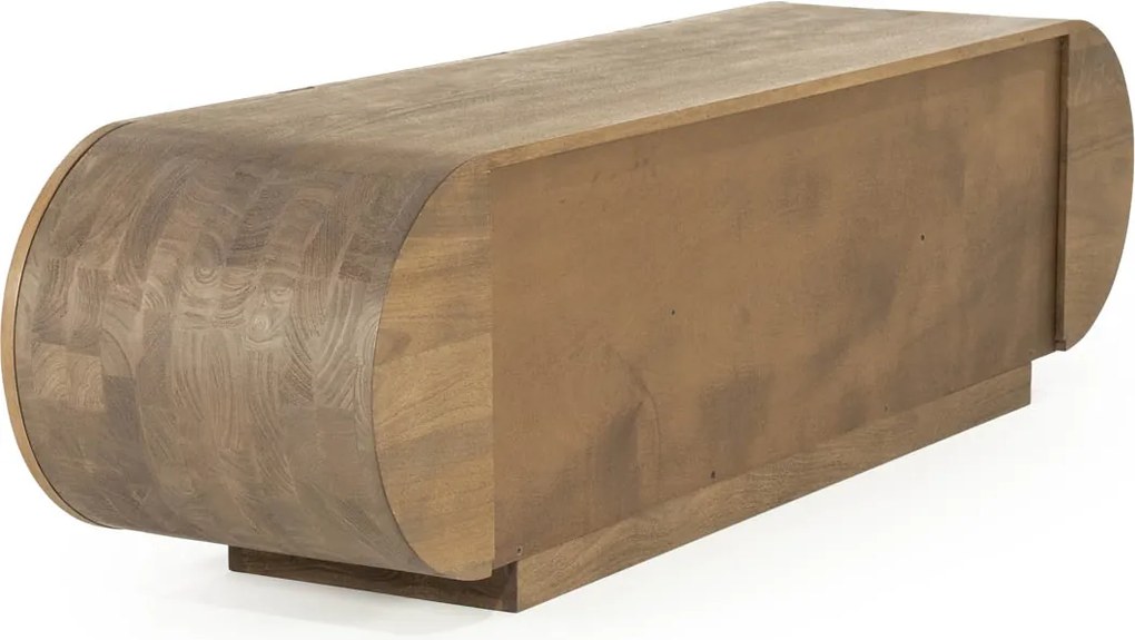 Eleonora King Ovaal Tv-meubel Mangohout 160 Cm - 160x40x43cm.