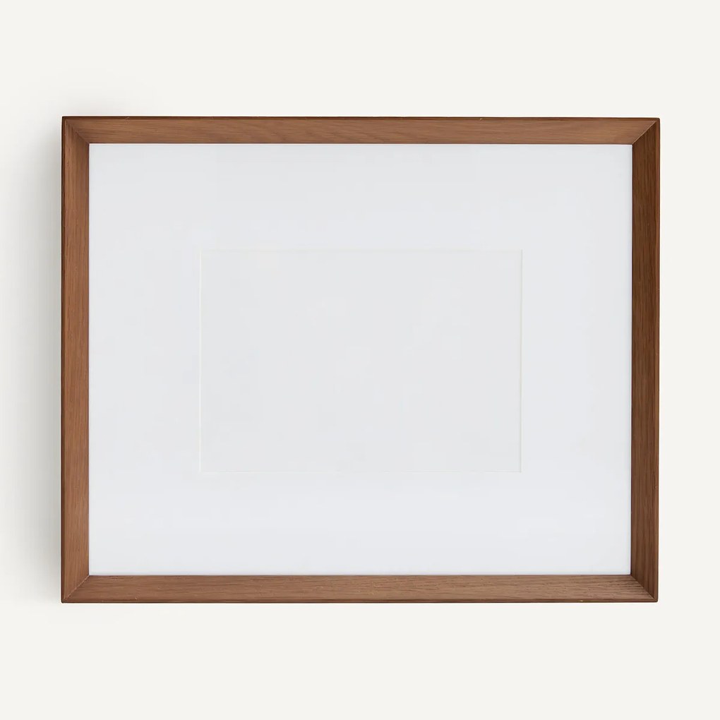 Eiken fotolijst, walnoot gebeitst, 53 cm hoog, ODILON