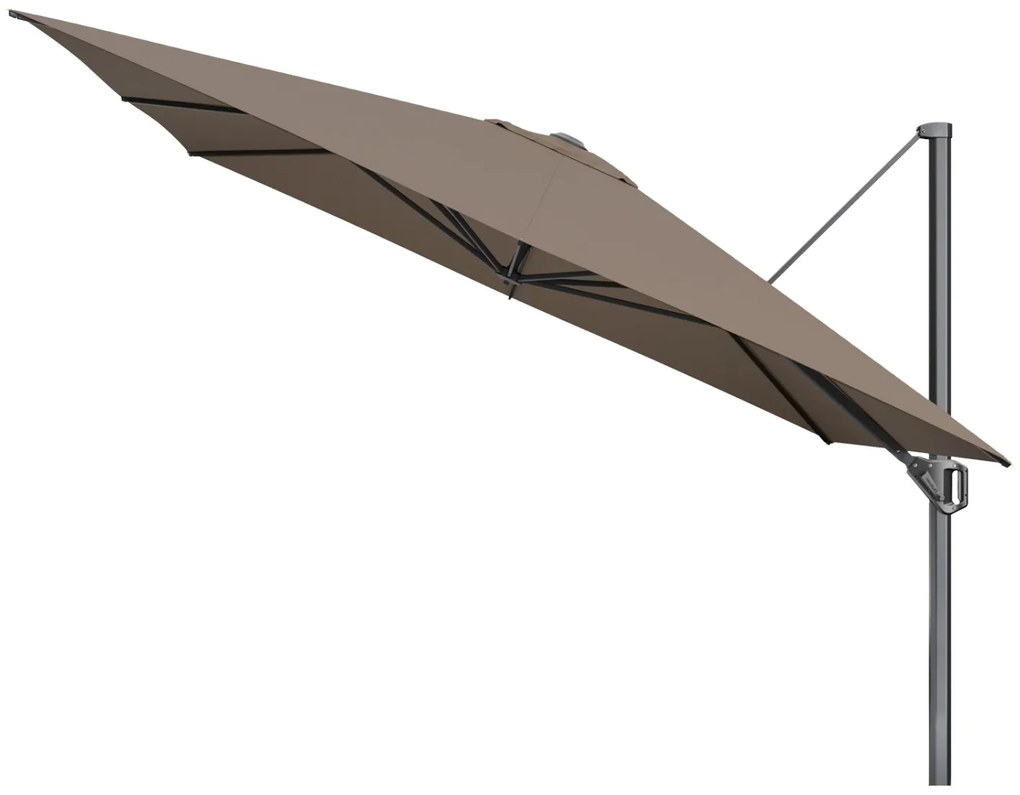 Platinum Challenger vierkante Zweefparasol T1 Premium 3,5x3,5 m. - Havanna