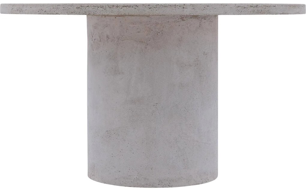 Goossens Salontafel Stone rond, beton grijs, urban industrieel, 70 x 40 x 70 cm