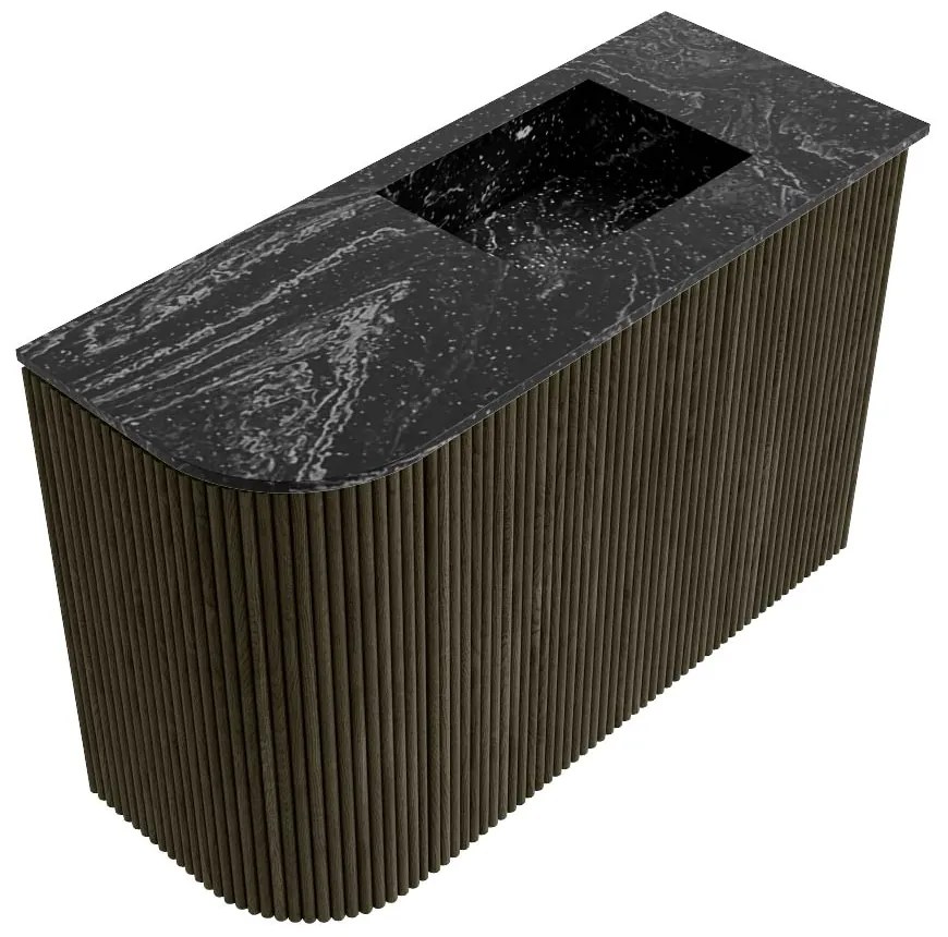 Mondiaz Joya DLux 60cm toiletmeubel ronding links shadow met wastafel faye rechts zonder kraangat lava