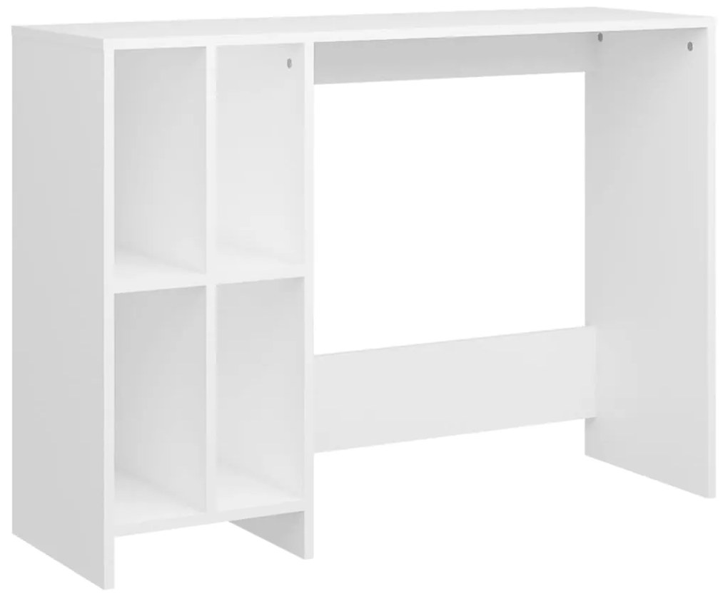 vidaXL Bureau 102,5x35x75 cm bewerkt hout wit