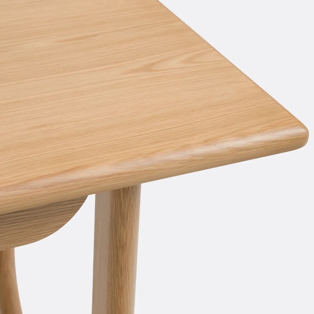 XL bureau in eiken en fineer, 2 lades, Douve