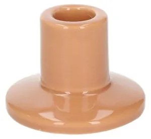 Kandelaar, porselein, terracotta, laag