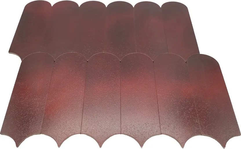 Zelfklevende Mozaïektegels Metaal | Arch Bordeaux | 28,8×29,8 cm | Keuken, Bad & WC