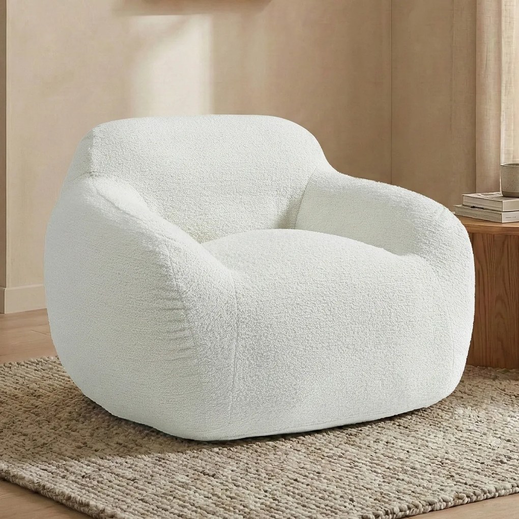Zachte Fauteuil Creme Stof