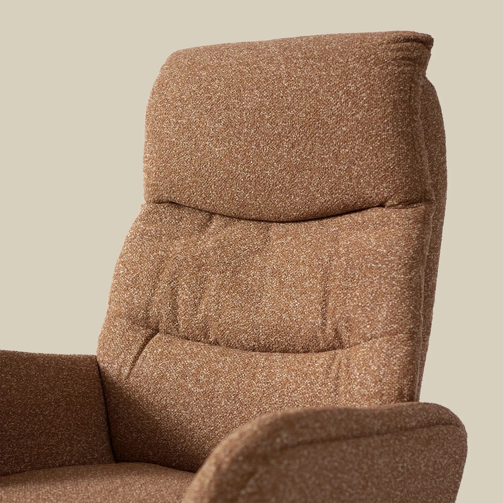 Elektrisch Verstelbare Stoel Stof Terracotta