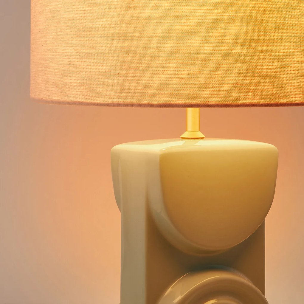 Lamp in keramiek en linnen, Topia
