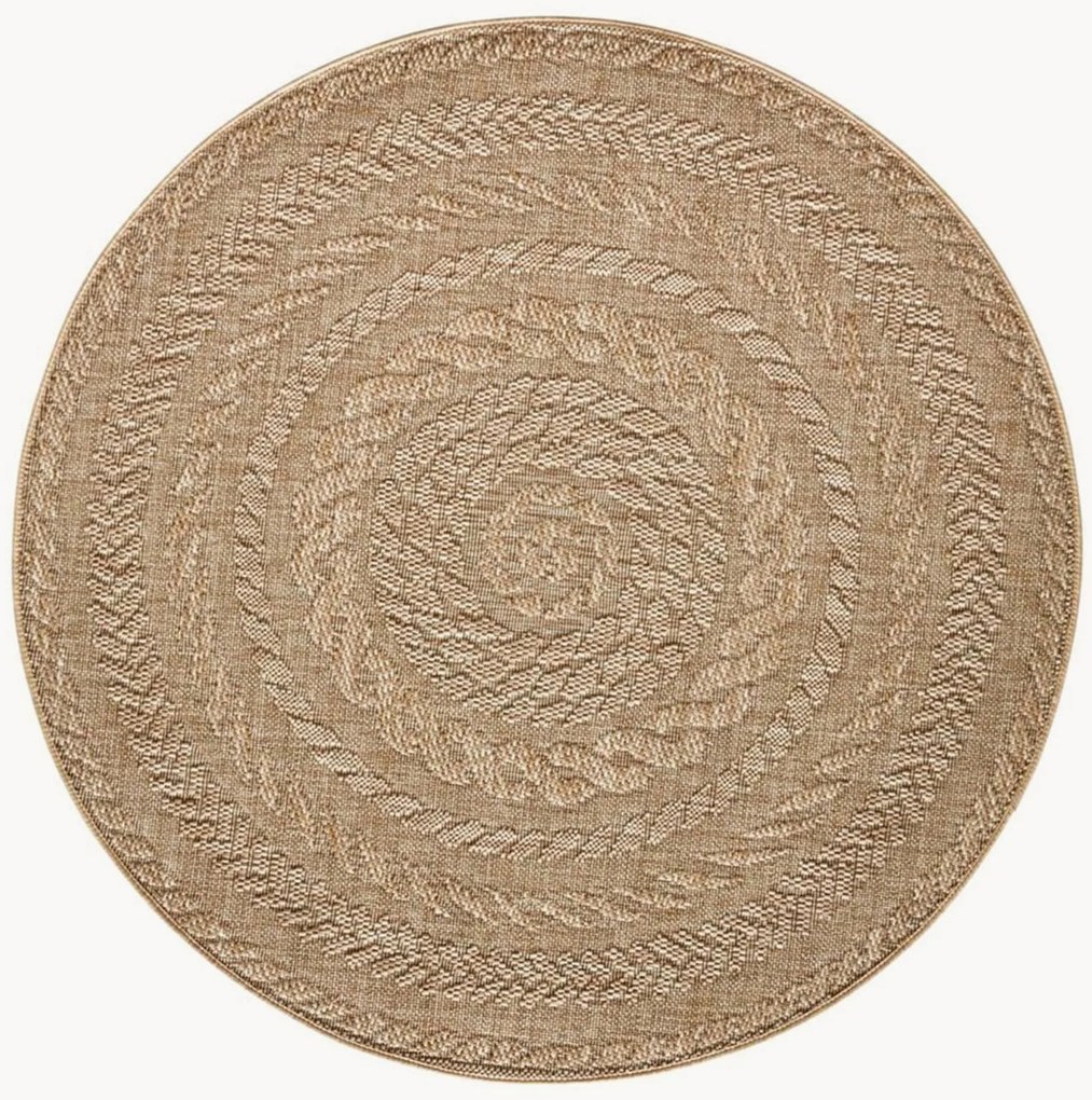 Rond in- & outdoor vloerkleed Almendro