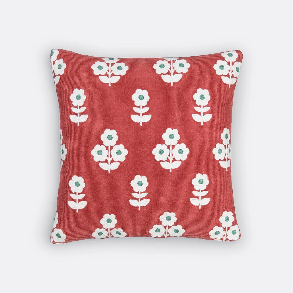 Geborduurd kussenhoes 40x40 cm, Malanis
