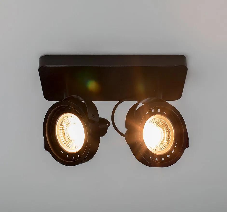 Zuiver Dice-2 Plafondspot - DTW Dim To Warm Dimbare LED - Zwart