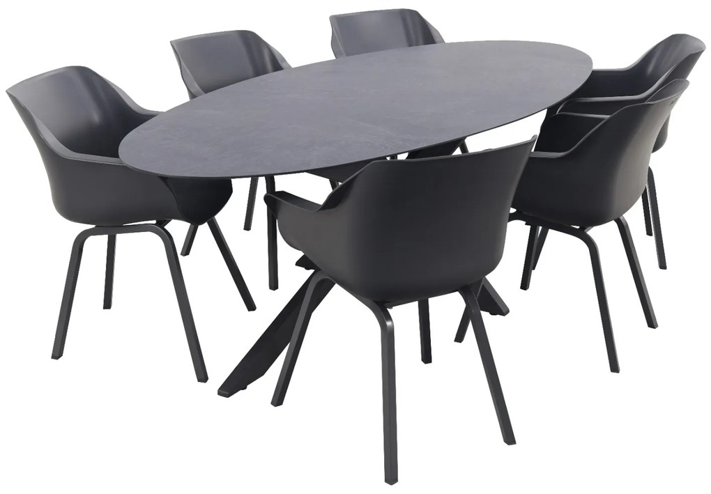 Sophie Element/Privada 240x107 - Ovale tuinset - 7-delig OP=OP