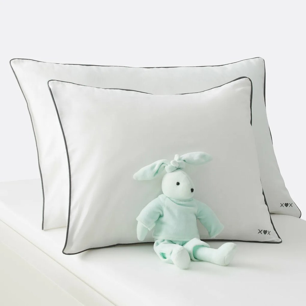 Kussensloop in effen katoen