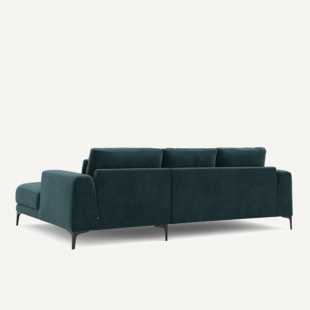 Hoekbank rechts van chenille fluweel, Marsile